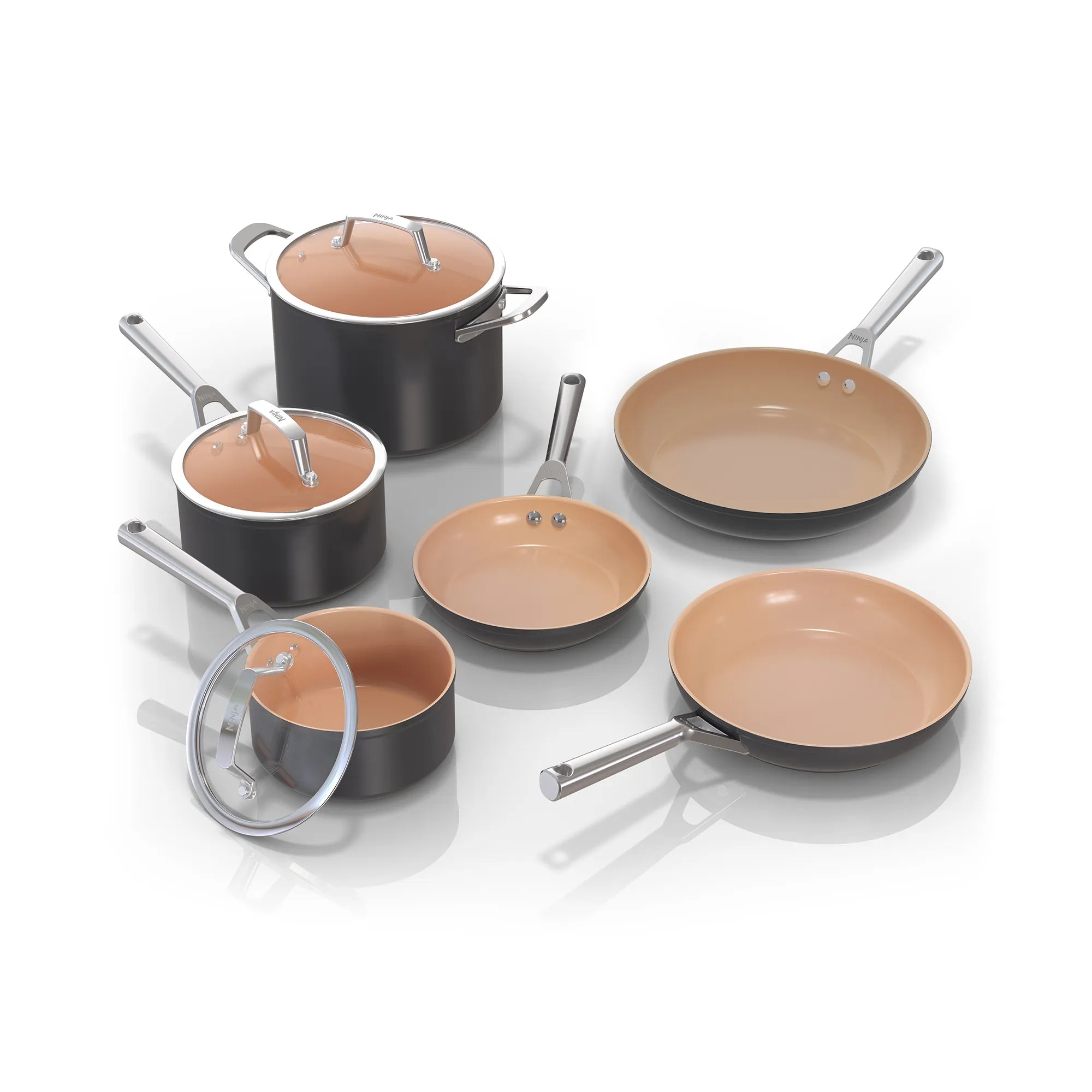 Ninja Extended Life Premium Ceramic 6 Piece Cookware Set – Ninja ...