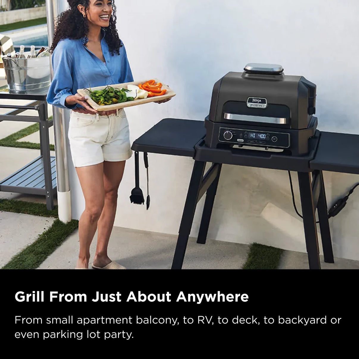 Ninja Woodfire Pro XL Outdoor Electric BBQ Grill & Smoker